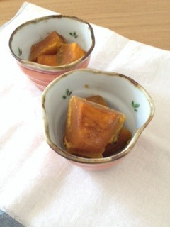 簡単に副菜!かぼちゃの煮付け ほっこり味-レシピのメイン写真