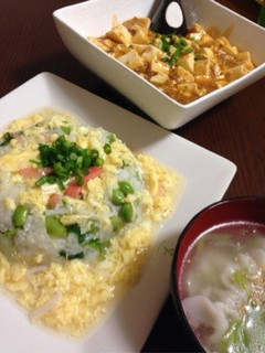 カニカマあんかけチャーハン-レシピのメイン写真