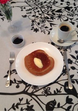 プリン入り♡ココアパンケーキ♪-レシピのメイン写真
