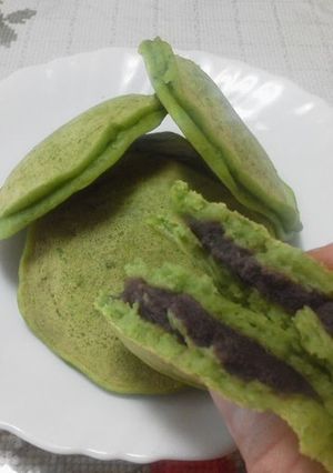 葉物野菜を楽しもう♪ 翡翠どら焼き-レシピのメイン写真