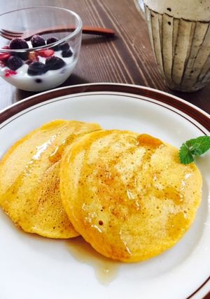 ふわもち♡人参パンケーキ❁-レシピのメイン写真