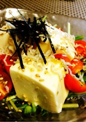 【10分】柚子胡椒醤油の豆腐サラダ-レシピのメイン写真