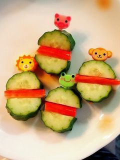 お弁当に☆きゅうりとカニかまピック❀-レシピのメイン写真