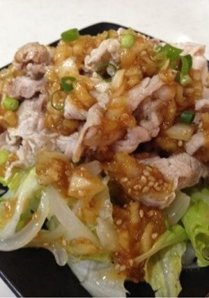 豚こまde☆新玉ねぎの豚しゃぶサラダ-レシピのメイン写真