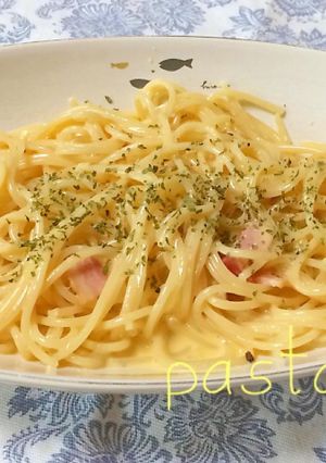 低脂肪生クリームで簡単カルボナーラ-レシピのメイン写真