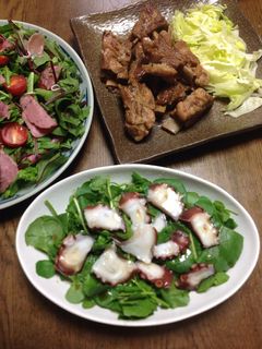 クレソンとタコのサラダ-レシピのメイン写真