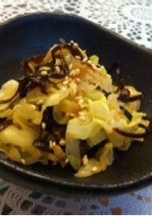 春キャベツと塩昆布の和物-レシピのメイン写真