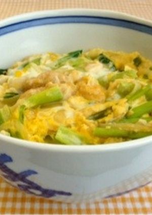 新玉ねぎ小松菜玉子丼-レシピのメイン写真