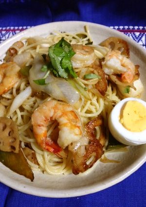 食感と満腹感も☆お手軽根菜の和風パスタ-レシピのメイン写真