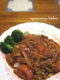 エリンギと豚こまのカレー♫