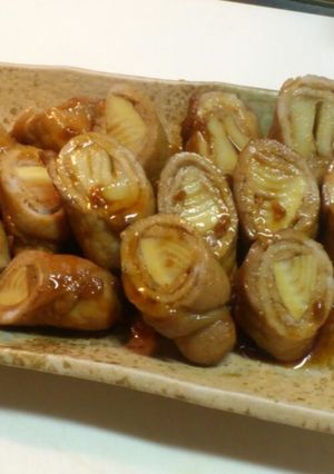 今が筍のたけのこ豚肉甘辛ロール♪♪-レシピのメイン写真