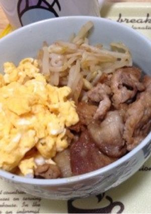 安上がり☆豚コマ丼-レシピのメイン写真