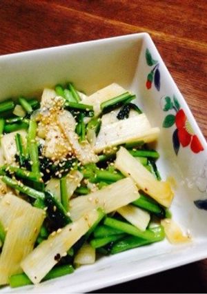 長芋と蕪の葉の炒めもの-レシピのメイン写真