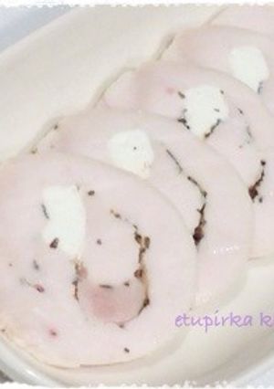 クリームチーズとバジルの鶏ハム-レシピのメイン写真