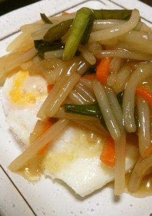 目玉焼き☆甘酢あんかけ-レシピのメイン写真