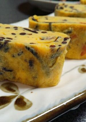 ぱぱっともう一品！ひじきの煮物入り卵焼き-レシピのメイン写真