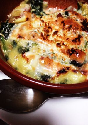 簡単とろーり!白菜とほうれん草のグラタン-レシピのメイン写真