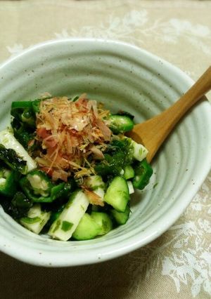 ヘルシー☻海苔香る♪ねばねばサラダ-レシピのメイン写真