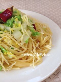 ダシダで簡単!白菜だけパスタ-レシピのメイン写真