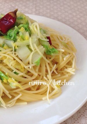 ダシダで簡単！白菜だけパスタ-レシピのメイン写真