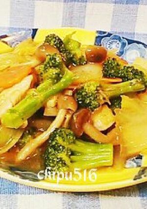 簡単子供が喜ぶ本格的白菜と残り物で七宝菜-レシピのメイン写真