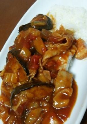 ナスと豚肉のトマトカレー☆-レシピのメイン写真