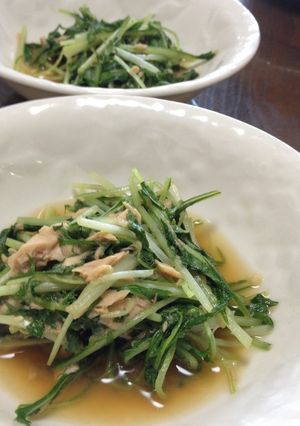 ツナと水菜を炒めたよ♫簡単もう一品-レシピのメイン写真