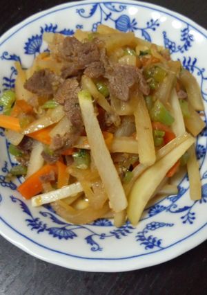 ☆コストコプルコギビーフできんぴら大根☆-レシピのメイン写真