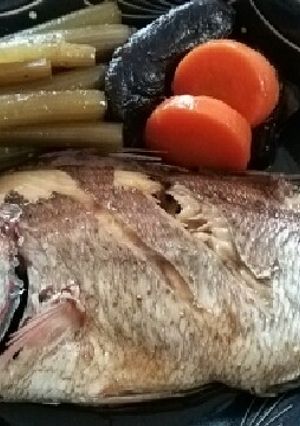 春限定♪鯛とふきの煮付け-レシピのメイン写真