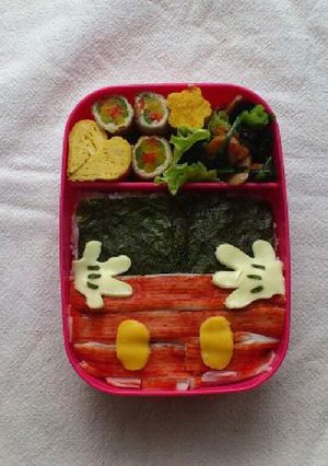 簡単キャラ弁☆ミッキーの可愛い体のり弁★-レシピのメイン写真