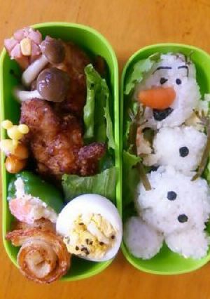 オラフ キャラ弁-レシピのメイン写真