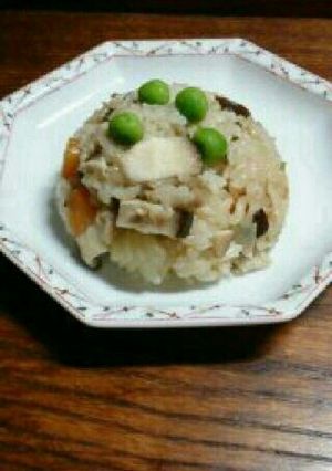 炊き込みご飯 豚と椎茸の中華風-レシピのメイン写真