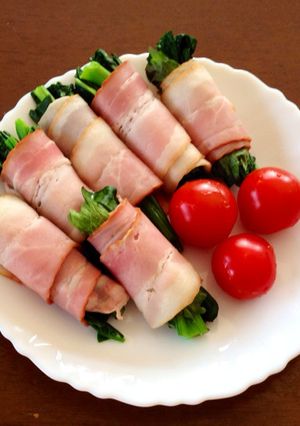 ほうれん草のベーコン巻き-レシピのメイン写真
