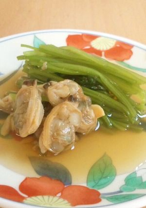 アサリと三つ葉のあっさり煮(^o-レシピのメイン写真