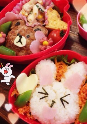 ブラウン&コニー♡キャラ弁-レシピのメイン写真