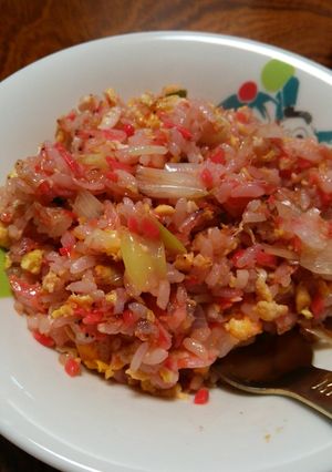 辛くないレッド・チャーハン-レシピのメイン写真