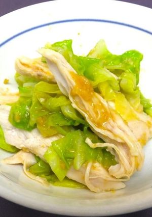 春キャベツと鶏胸肉の酢味噌和え-レシピのメイン写真