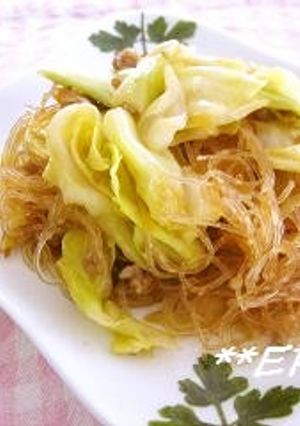 キャベツと春雨の中華炒め～♪♪-レシピのメイン写真