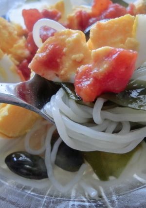 ☆白冷麺☆トマト＆キムチスープ-レシピのメイン写真