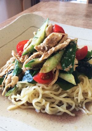 バンバンジー冷麺-レシピのメイン写真