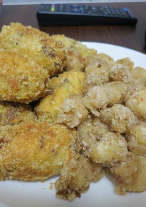 おつまみに！牛こまコロッケと軟骨の唐揚げ-レシピのメイン写真