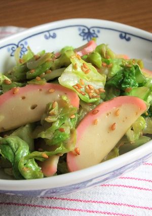 ✿キャベツとかまぼこのゴマ醤油炒め✿-レシピのメイン写真