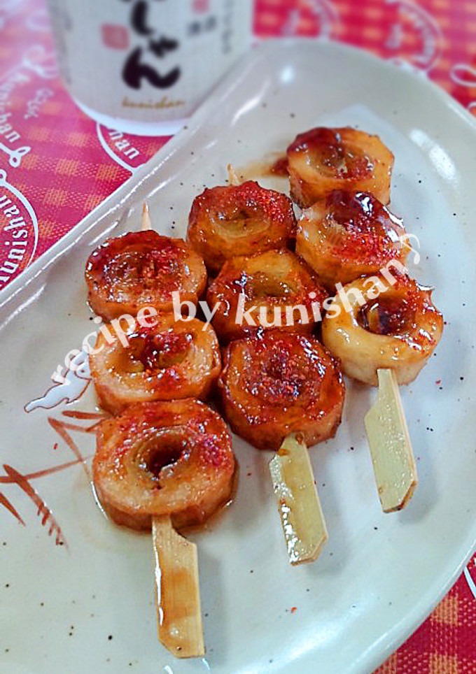 焼き鳥風♪竹輪の長ネギ詰め♪-レシピのメイン写真