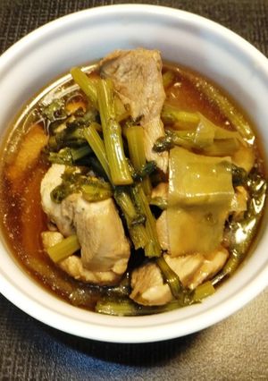 春菊、大根、鶏の煮物-レシピのメイン写真