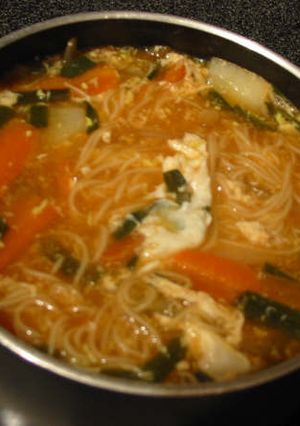ちょっとハマった韓国にゅうめん-レシピのメイン写真