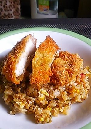 チキカツチャーハン-レシピのメイン写真