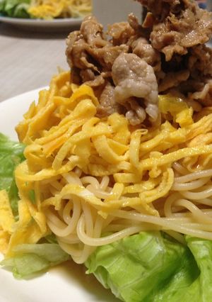 暑い日に！冷しゃぶ冷やし中華風冷製パスタ-レシピのメイン写真