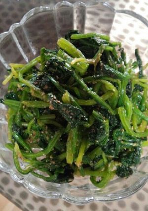 あっという間にほうれん草胡麻和え-レシピのメイン写真