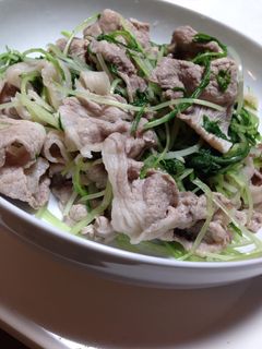 水菜と豚しゃぶサラダ-レシピのメイン写真