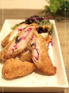 しば漬けと長いも入り*ささみフライ*-レシピのメイン写真